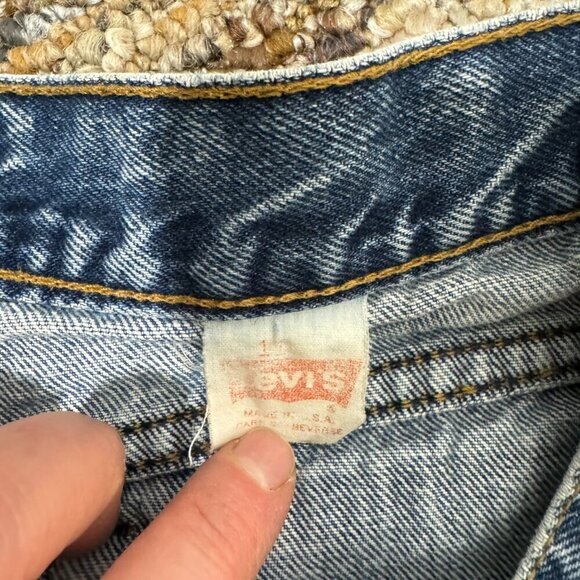 Vintage Levis Jeans Pants 80s White Tab Two Horse Patch RARE Size 11 - Picture 5 of 9